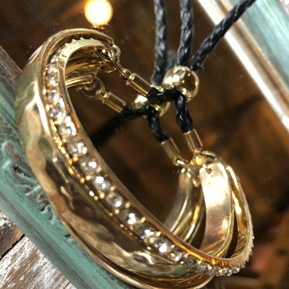 Golden drawstring bracelet - Picture 4 of 8